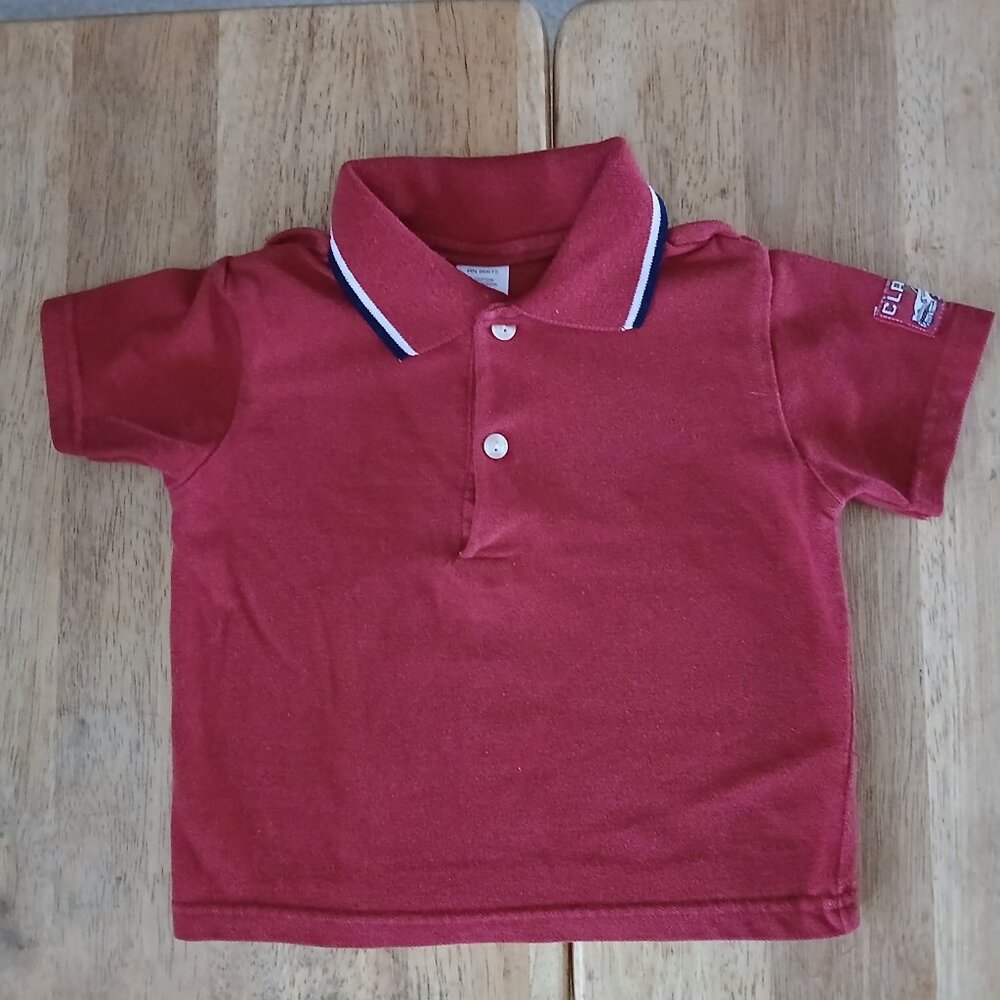 Cute red polo shirt sz 2T boys